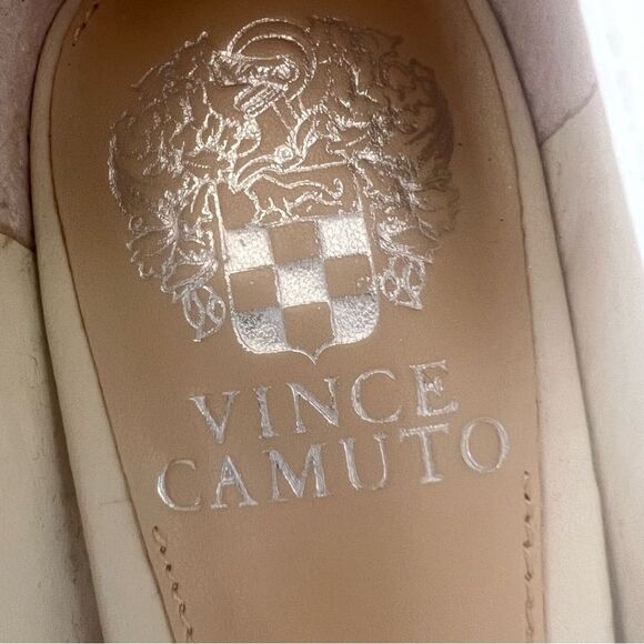 Vince Camuto Setenda Almond Milk Leather Pointed Toe Heeled Pumps Shoe Size 8.5 - Picture 7 of 16